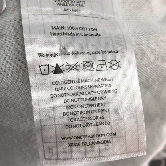 One Teaspoon Hendrixe Light Vintage Wash Bandit Rolled Cuff Denim Shorts XXS - Picture 8 of 16